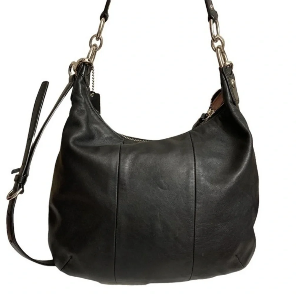 Coach f22306 y2k black leather two way Kirsten bag